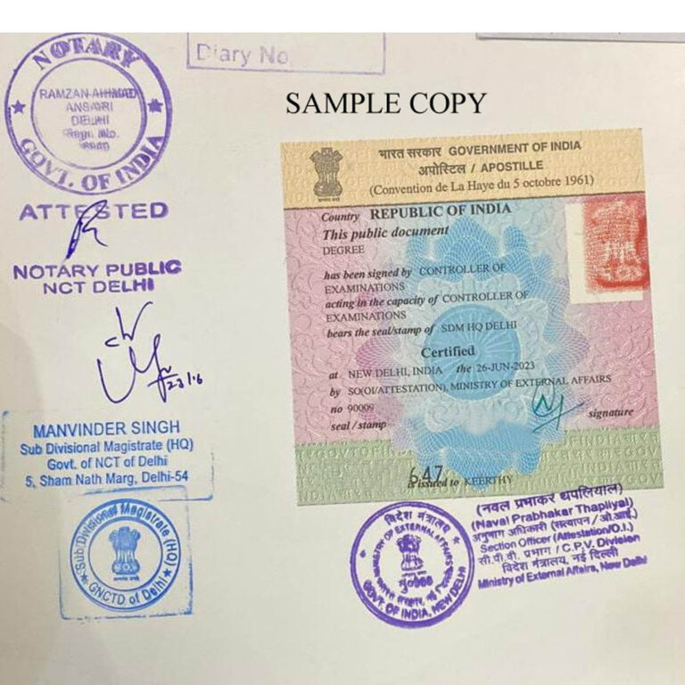 Apostille Services in Vizag